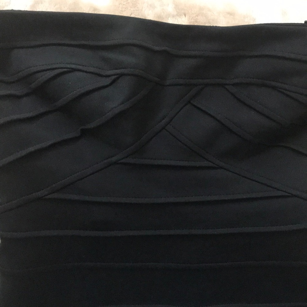 BCBGMAXAZRIA Black Strapless Dress - Picture 5 of 7
